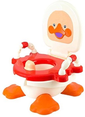 

Truphe Duck Potty Training Seat With Removable Bowl & Closable Cover - Red Potty Seat(Red)