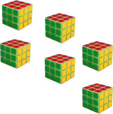 

ShopMeFast 3x3x3 Speed Puzzle Cube Glow In The Dark Birthday Party return gifts for kids - Pack Of 6(6 Pieces)