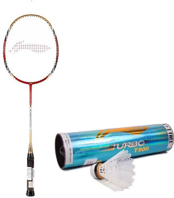 

Li-Ning Combo of 2, 'G-Force Pro 2200i' Badminton Racket and One Box 'Turbo T900' Nylon Shuttlecock - (Pack of 7) (Color On Availability) - Multicolor Strung Badminton Racquet(G2 - 3.75 Inches, 82 g)
