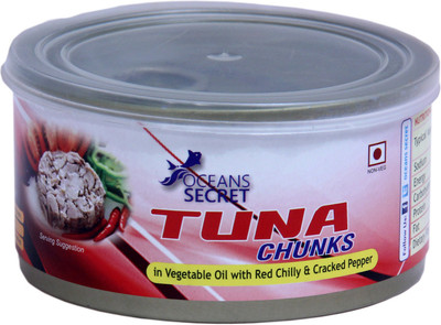 

Oceans Secret Tuna Chunks in Vegetable Oil with Red Chilly & Cracked Pepper (Pack of 4) 180 g