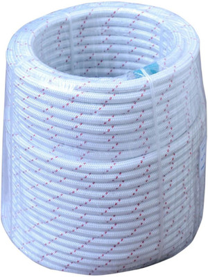 

Tarkash 10 MM Nylon Climbing Rope 50 Mtrs White with Red Stripe(Length: 50 m, Diameter: 10 mm)