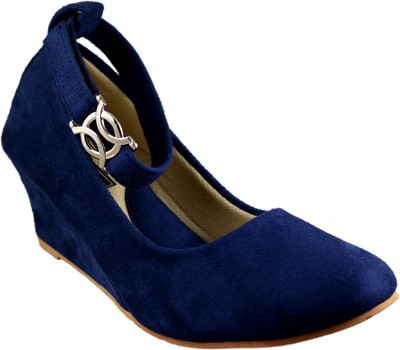 

Mega Steps Women Blue Wedges