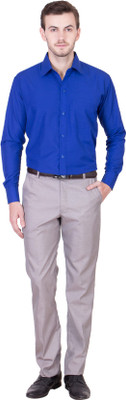 kalka Enterprises Men Solid Casual Blue Shirt
