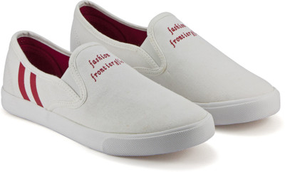 

DeVEE Fashion Frontier GFLA White Canvas Shoes For Women(White