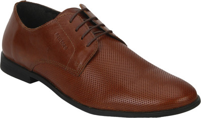 

Red Tape Men Leather Formal Derby For Men(Brown, Tan