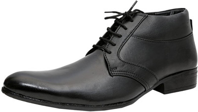 

hIDEKRAFT Hidekraft Genuine Leather Formal Shoes for Men Lace Up For Men(Black