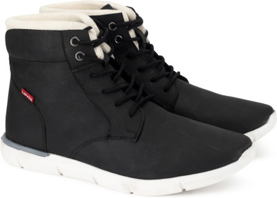 

Levi's Justin Hawker Boots For Men(Black, Off White