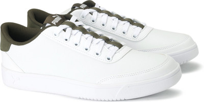 

Puma Court Breaker L Sneakers For Men(White, Puma white-olive night