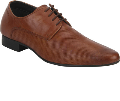 

Red Tape Men Leather Formal Derby For Men(Tan