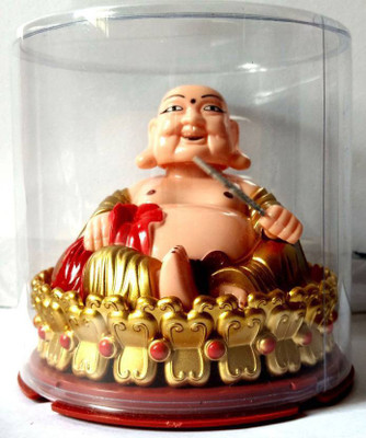 

GIRISHA AND SON Solar Powered Flip Flap Nodding Lucky Laughing Buddha Showpiece - 3.1 cm (Plastic, Multicolor) Decorative Showpiece - 4 cm(Plastic, Multicolor)