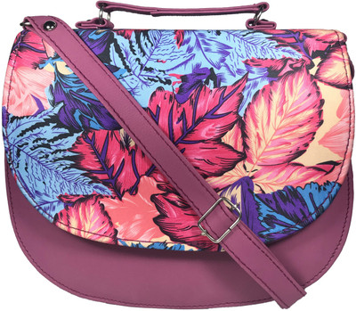 

Bizarre Vogue Women Casual Purple PU Sling Bag