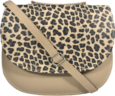 

Bizarre Vogue Women Casual Khaki PU Sling Bag