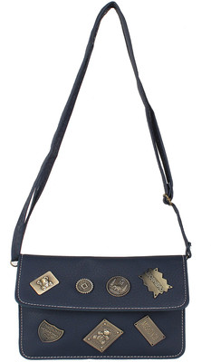 

Tamirha Women Casual Blue Rexine Sling Bag