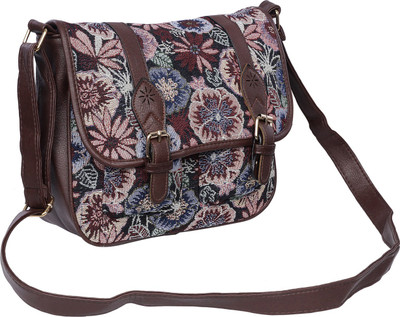 

Leather Land Girls Casual Multicolor Canvas Sling Bag