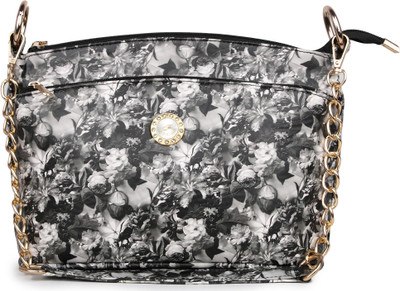 

Women Marks Women Evening/Party Black PU Sling Bag