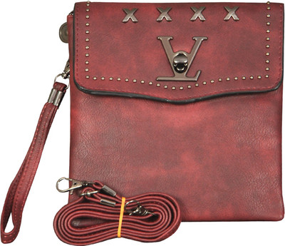 

TITLEE Women Casual Tan Polyester Sling Bag