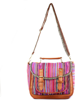 

RAMPOSH Women Casual Multicolor Cotton Sling Bag