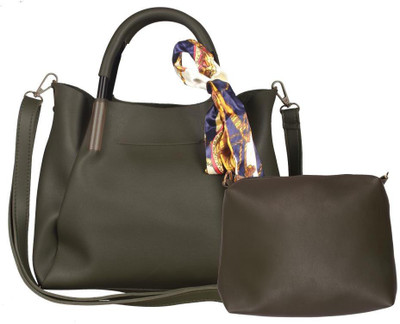

AARAdhya creations Girls Casual Green PU Hand-held Bag