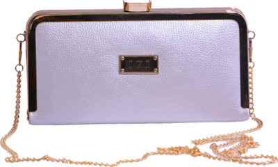 

OZO Women Casual Purple Metal Clutch