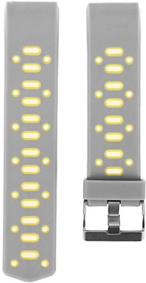 

J Replacement Watch Strap Oval Fitbit Dharge2 5.5-6.7 Plus Screen Protector_07 Smart Watch Strap(Grey), Grey;yellow