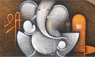 

Razwada  Shree Ganesha Vinyl  Self Adhesive Super Fine Quality Sticker(Pack of 1, Mutlicolor