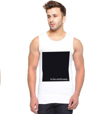 HOTFITS Graphic Print Men Round Neck White T-Shirt