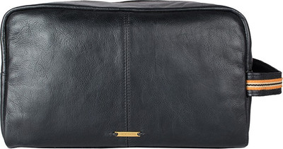 Hidesign 1700-REGULAR-BLACK Travel Toiletry Kit(Black)