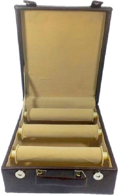 

Addyz 3 Rods Bangle Box Premium Imitation Leather Box Vanity Box(Brown)