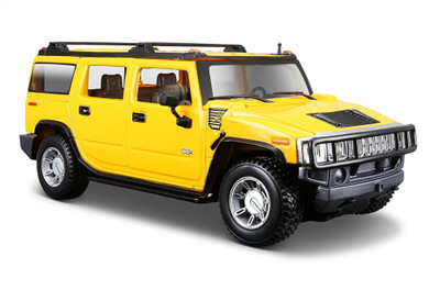 

Maisto 1:27 2003 Hummer H2 SUV Kruzerz diecast model car(Yellow)
