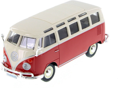 

Maisto 1:25 Volkswagen Van Samba Die-cast metal Kruzerz car(Red)