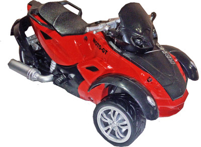 

TALKING GANESHA 6 Inch Pull Back Metal Motogp Die cast model Bike with in built batteries with lights & sound (green, black)(Red)