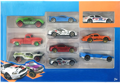 

Techhark Metal Gift set Toys 10 pcs Car Set(Multicolor)
