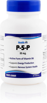 

HealthVit �P-5-P 50 Mg Coenzyme Form Of B6-60 Capsules(50 mg)