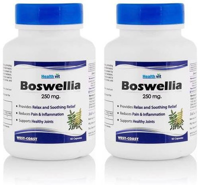 

HealthVit Boswellia Powder 250 mg 60 Capsules(Pack Of 2)For Healthy Joints�(60 No)