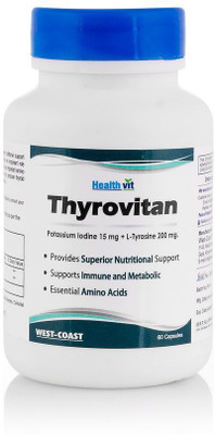 

HealthVit Thyrovitan L-Tyrosine+Iodine 60 Capsules(60 No)