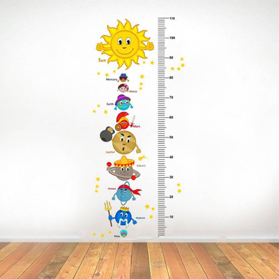 Rawpockets Solar System and Height Measurements Chart for Kids - Kids Room(110 cm X cm 45, Multicolor) available at flipkart for Rs.199