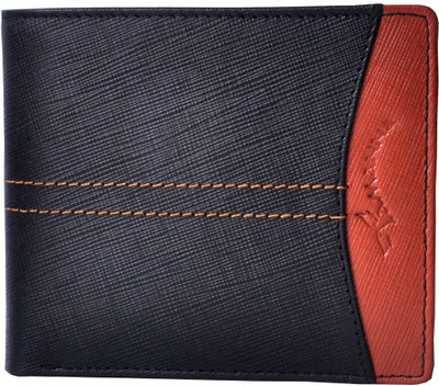 

Tamanna Men Black, Tan Genuine Leather Wallet(8 Card Slots), Multicolor