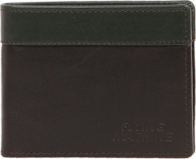 

Flying Machine Men Brown, Green Genuine Leather Card Holder