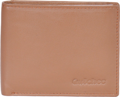 

Gulchee Men Tan Genuine Leather Wallet(8 Card Slots)