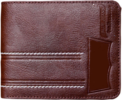 

Walletkart Men Brown Genuine Leather Wallet(3 Card Slots)