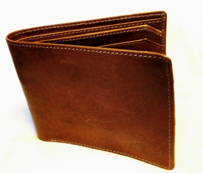 

Navlaai Creation Men Tan Genuine Leather Wallet(7 Card Slots), Light tan