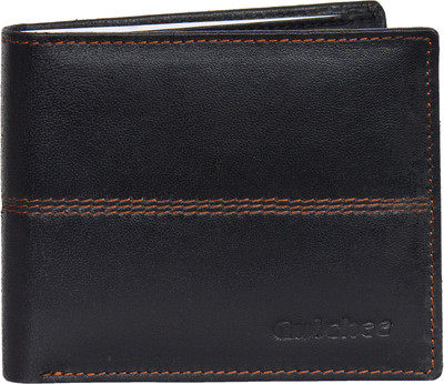 

Gulchee Men Black Genuine Leather Wallet(12 Card Slots)