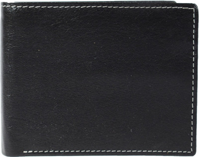 

Toughstance Men Black Genuine Leather Wallet(7 Card Slots)