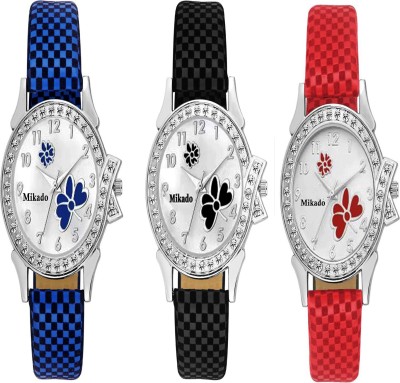Mikado 3 ULTRA STYLISH EXCLUSIVE COMBO SET OF THREE WATCHES FOR WOMEN AND GIRLS Watch  - For Women   Watches  (Mikado)