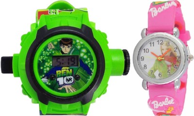 good friends new combo ben 10 +pink barbie latest combo for kids with the best deal and fast selling Watch  - For Boys & Girls   Watches  (Good Friends)