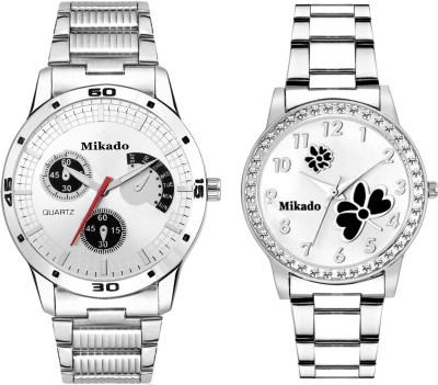 Mikado LEE ROMEO FASHION ANALOG COUPLE WATCHES COMBO FOR MEN'S AND WOMEN Watch  - For Men & Women   Watches  (Mikado)
