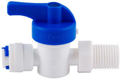 

Morning Star Technology RO Water Purifier Inlet Valve Only 1/4" Qc x 1/4" Thread Divertor Ball Valve On/Off RO /UV/UF/TDS Water Purifier Solid Filter Cartridge(0, Pack of 1)