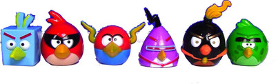 

M-Alive Angry Bird Space Pack Of 6 Figure Quality Toy With ChuChu Sound, Famous Character(Multicolor)