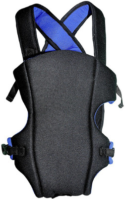 

Continental Kids premium Soft Stuff Multi Position Baby Carry Bag ( Black Blue ) Baby Carrier(Black, Blue, Front Carry facing in)