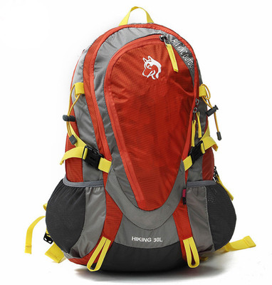 

Husky Travel Rucksack Travel Bag 30 L Backpack(Grey, Orange), Red